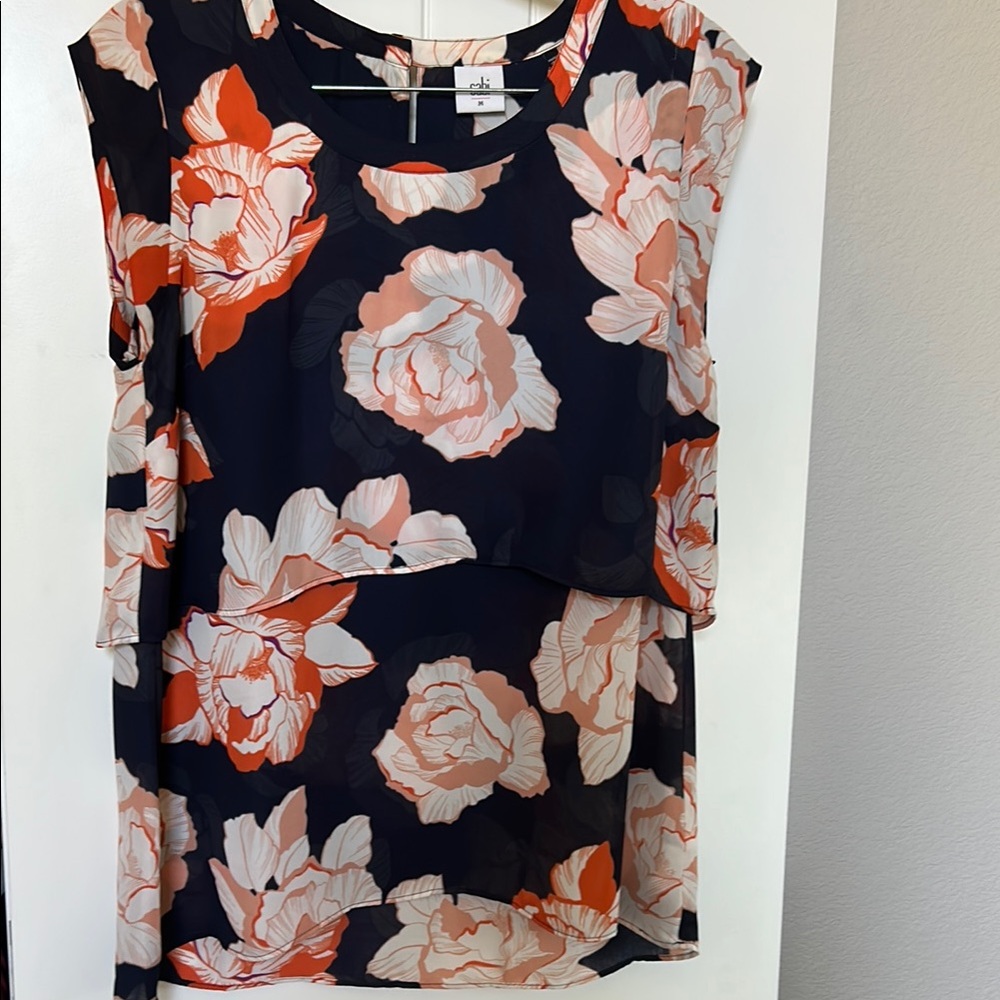 Cabi Floral Blouse